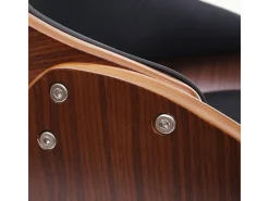 Silla de comedor MCW-D23, polipiel negra
