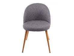 Silla de comedor MCW-D53 (juego de 6), gris oscuro
