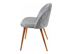 Silla de comedor MCW-D53 (juego de 6), gris claro