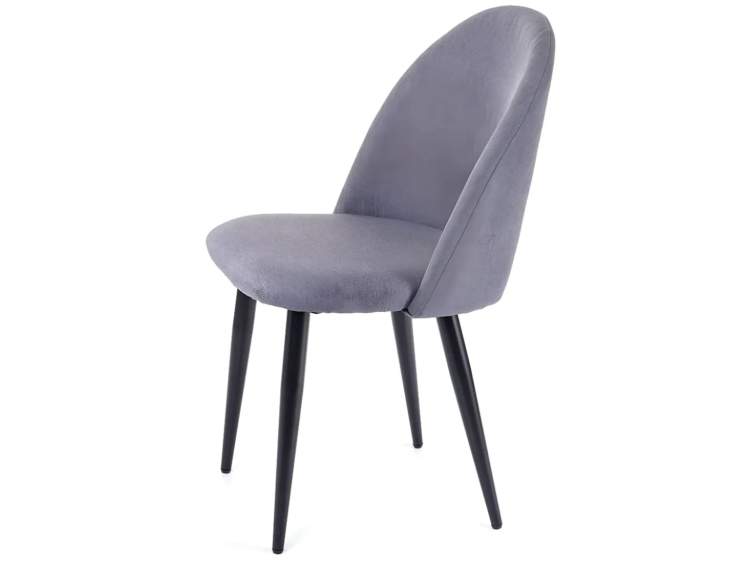 Silla de comedor MCW-D73 (juego de 4), gris oscuro