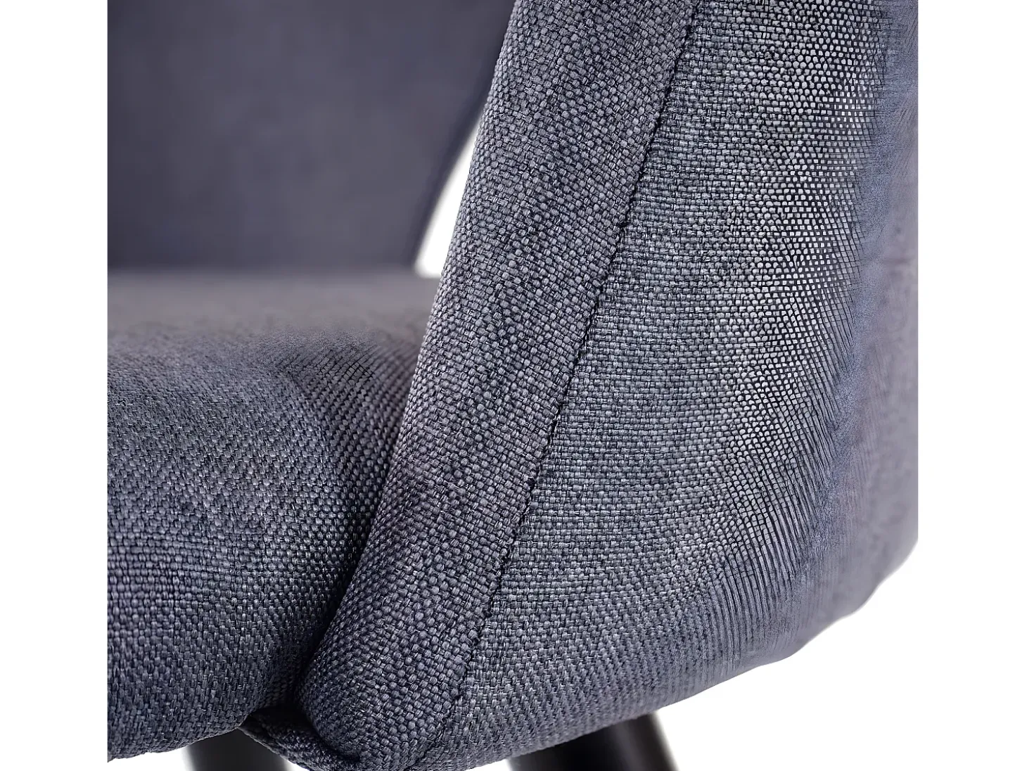 Silla de comedor MCW-D73 (juego de 4), gris oscuro