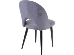 Silla de comedor MCW-D73 (juego de 4), gris oscuro
