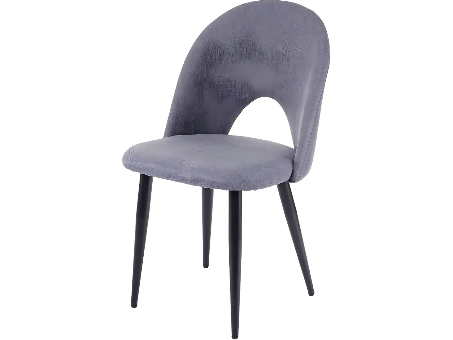 Silla de comedor MCW-D73 (juego de 4), gris oscuro