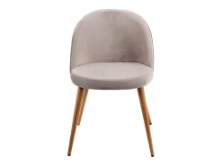 Silla de comedor MCW-D53 (juego de 4), gris-marrón