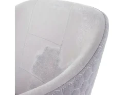 Silla de comedor MCW-D71 (juego de 6), gris claro