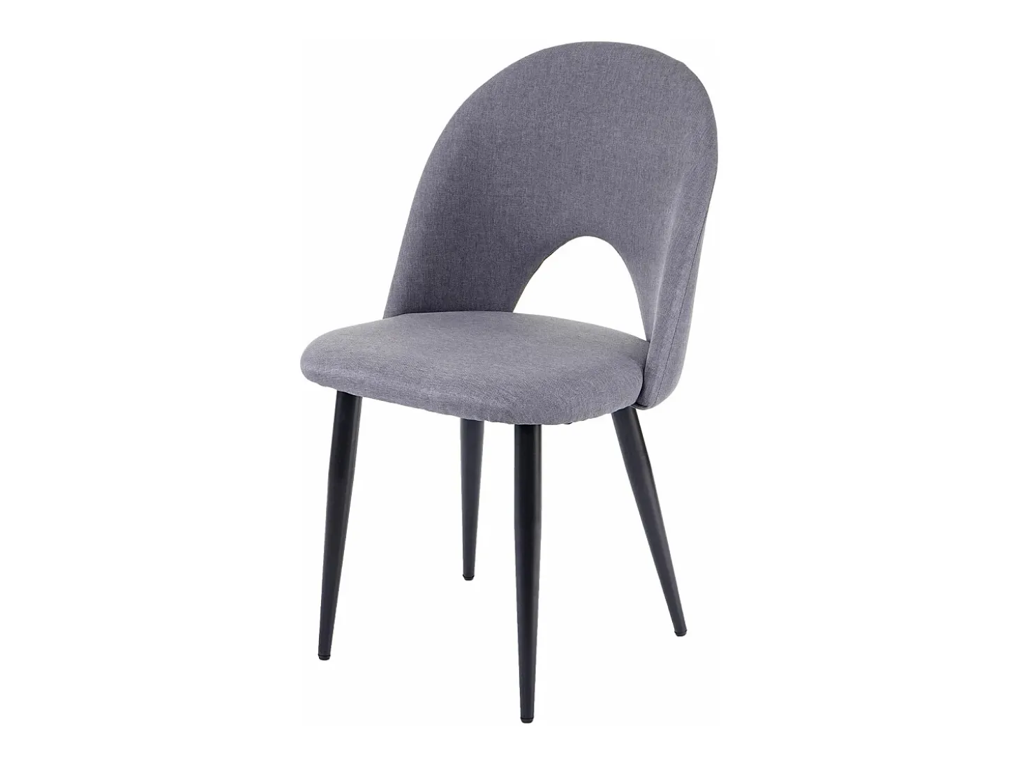 Silla de comedor MCW-D73 (set de 2), gris oscuro