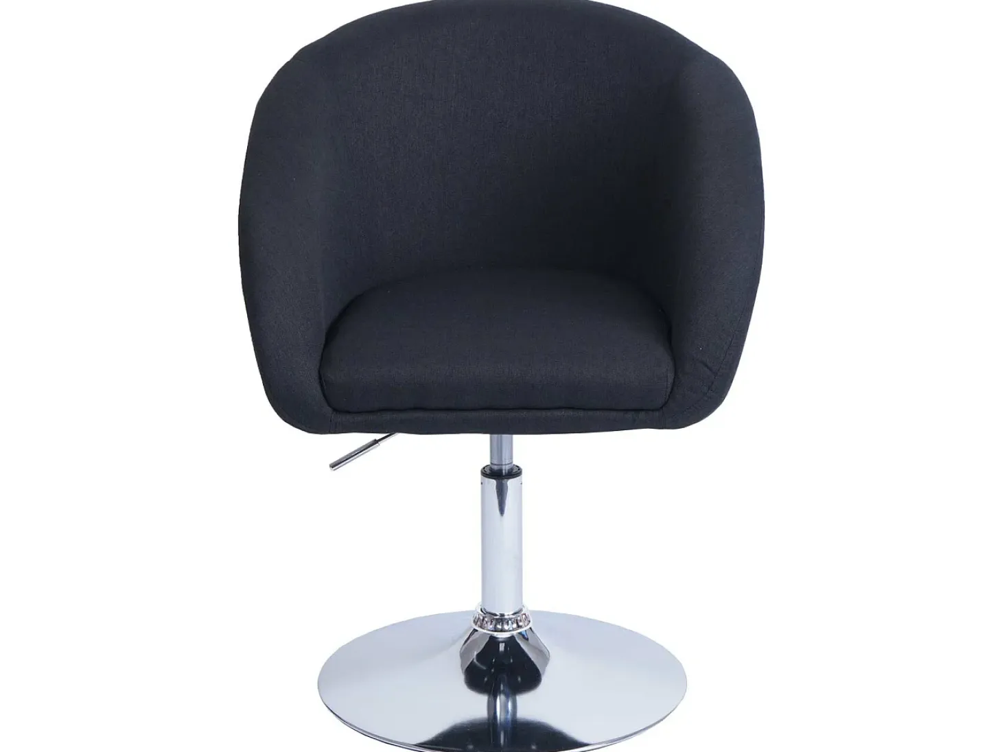 Silla de comedor MCW-F19, tela/textil antracita
