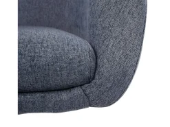 Silla de comedor MCW-F19 (juego de 6), tela/textil gris oscuro