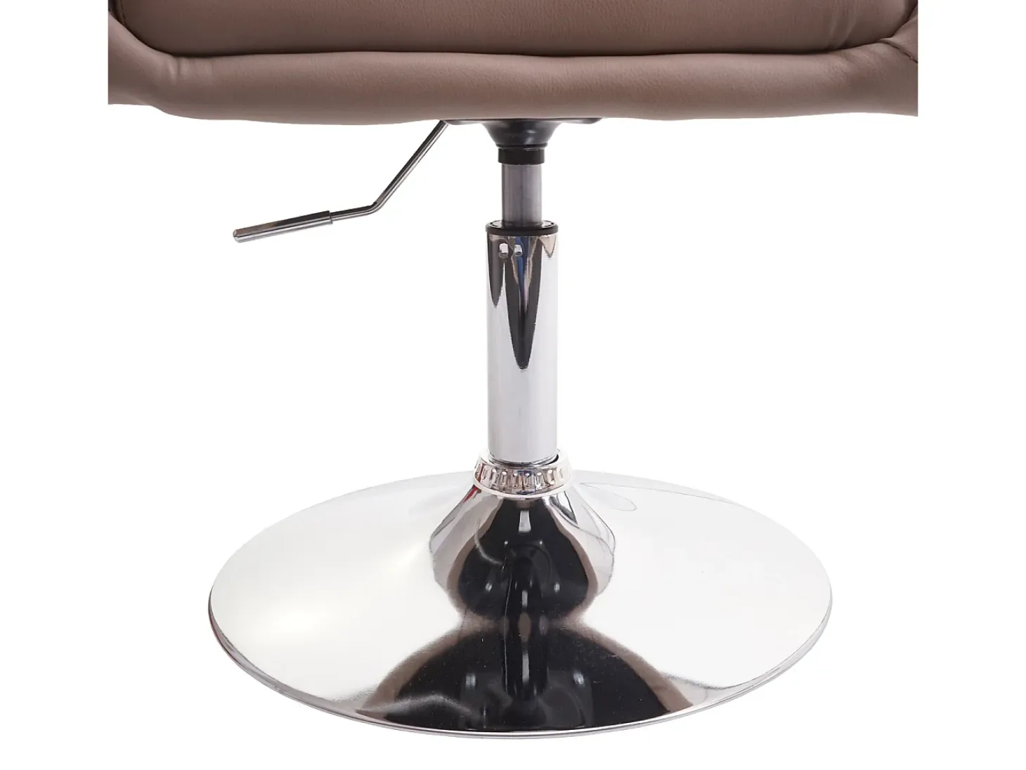 Silla de comedor MCW-F19 (juego de 6), piel sintética taupe