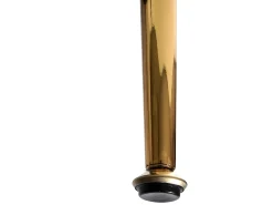 Silla de comedor MCW-F18 (juego de 6), verde terciopelo, patas doradas