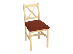 Silla de comedor MCW-F77 (juego de 2), tapizado natural terracota