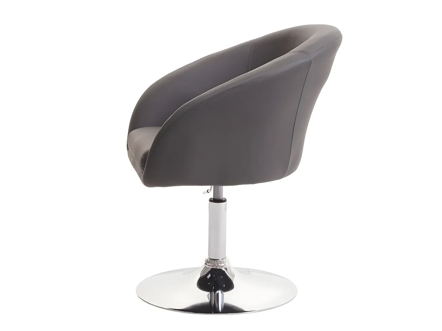 Silla de comedor MCW-F19 (juego de 6), polipiel gris