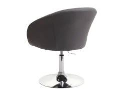 Silla de comedor MCW-F19 (juego de 6), polipiel gris