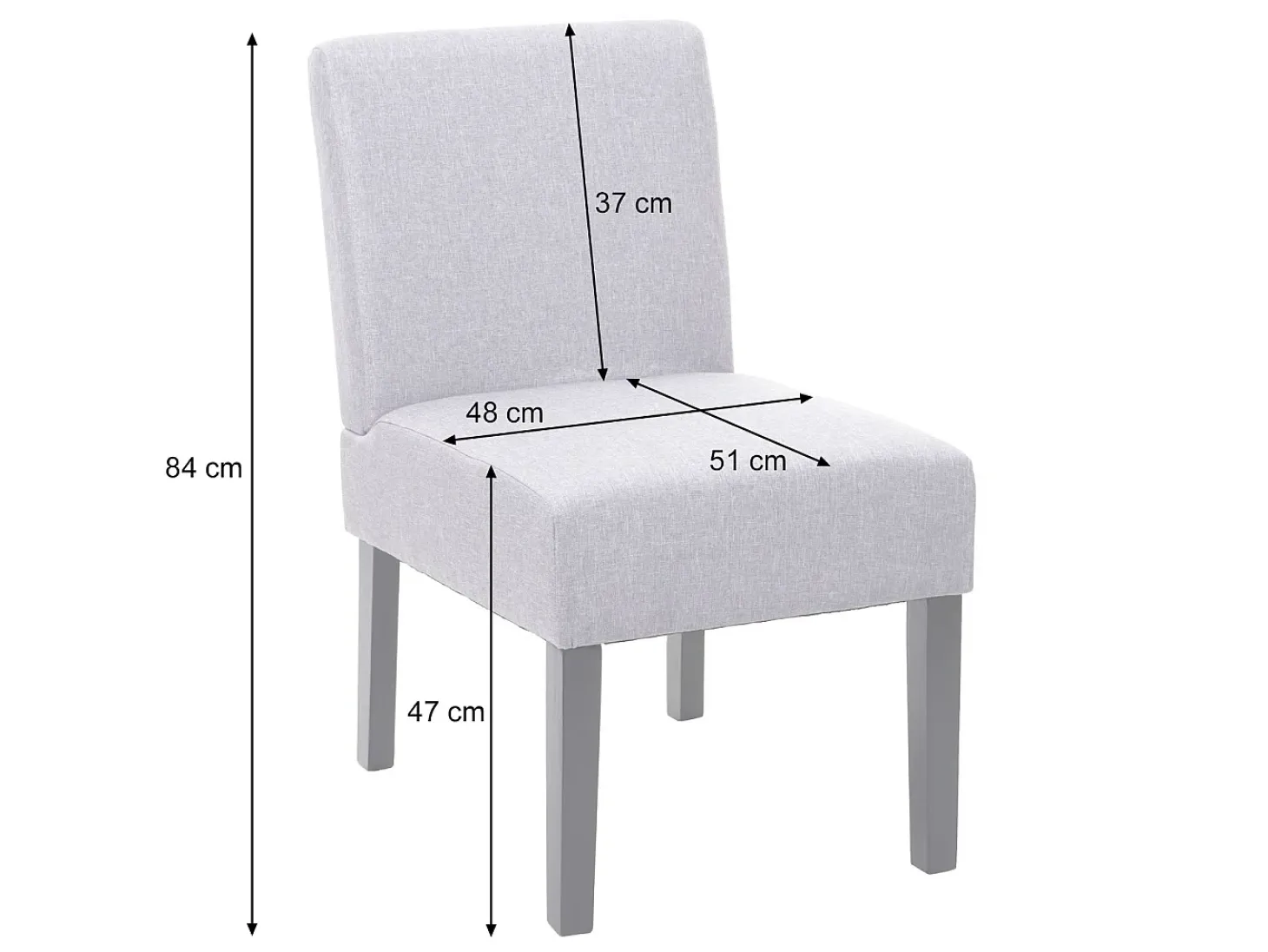 Silla de comedor MCW-F61 (set de 2), marrón