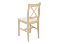 Silla de comedor MCW-F77 (set de 4), pino esmaltado