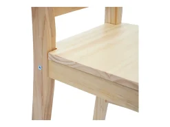 Silla de comedor MCW-F77 (set de 4), pino esmaltado