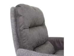 Silla de comedor MCW-G66, gris claro-gris, con reposabrazos