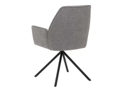 Silla de comedor MCW-G67 Bouclé, gris claro