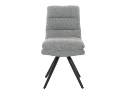Silla de comedor MCW-G66 Bouclé (juego de 6), gris claro