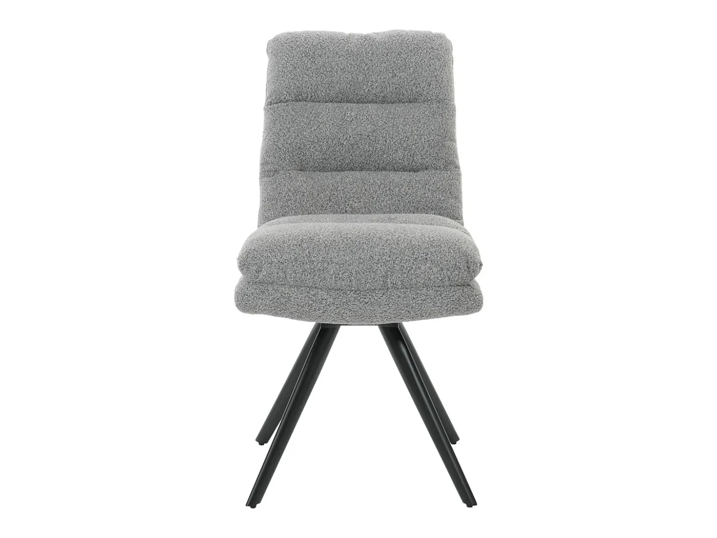 Silla de comedor MCW-G66 Bouclé (juego de 6), gris claro