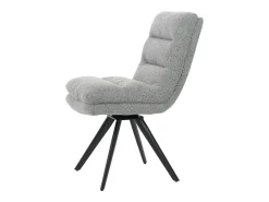 Silla de comedor MCW-G66 Bouclé (juego de 6), gris claro
