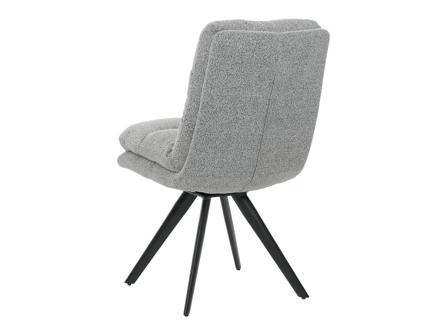 Silla de comedor MCW-G66 Bouclé (juego de 6), gris claro