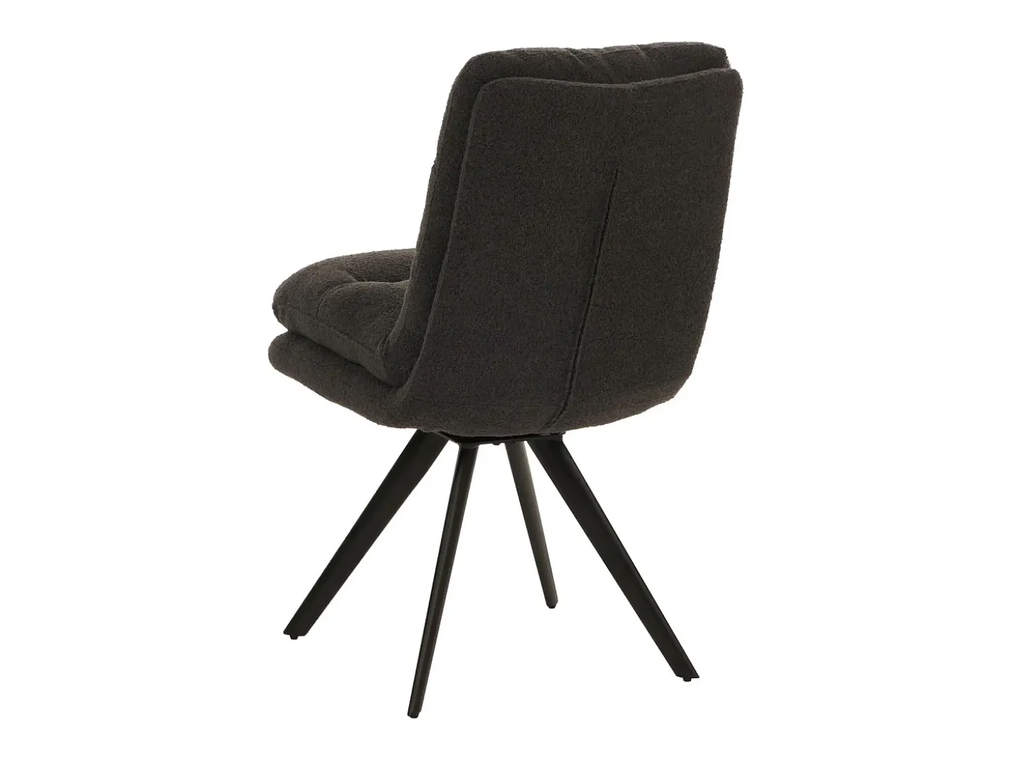 Silla de comedor MCW-G66 Bouclé, gris oscuro