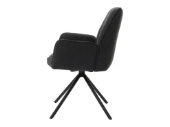 Silla de comedor MCW-G67 Bouclé, gris oscuro