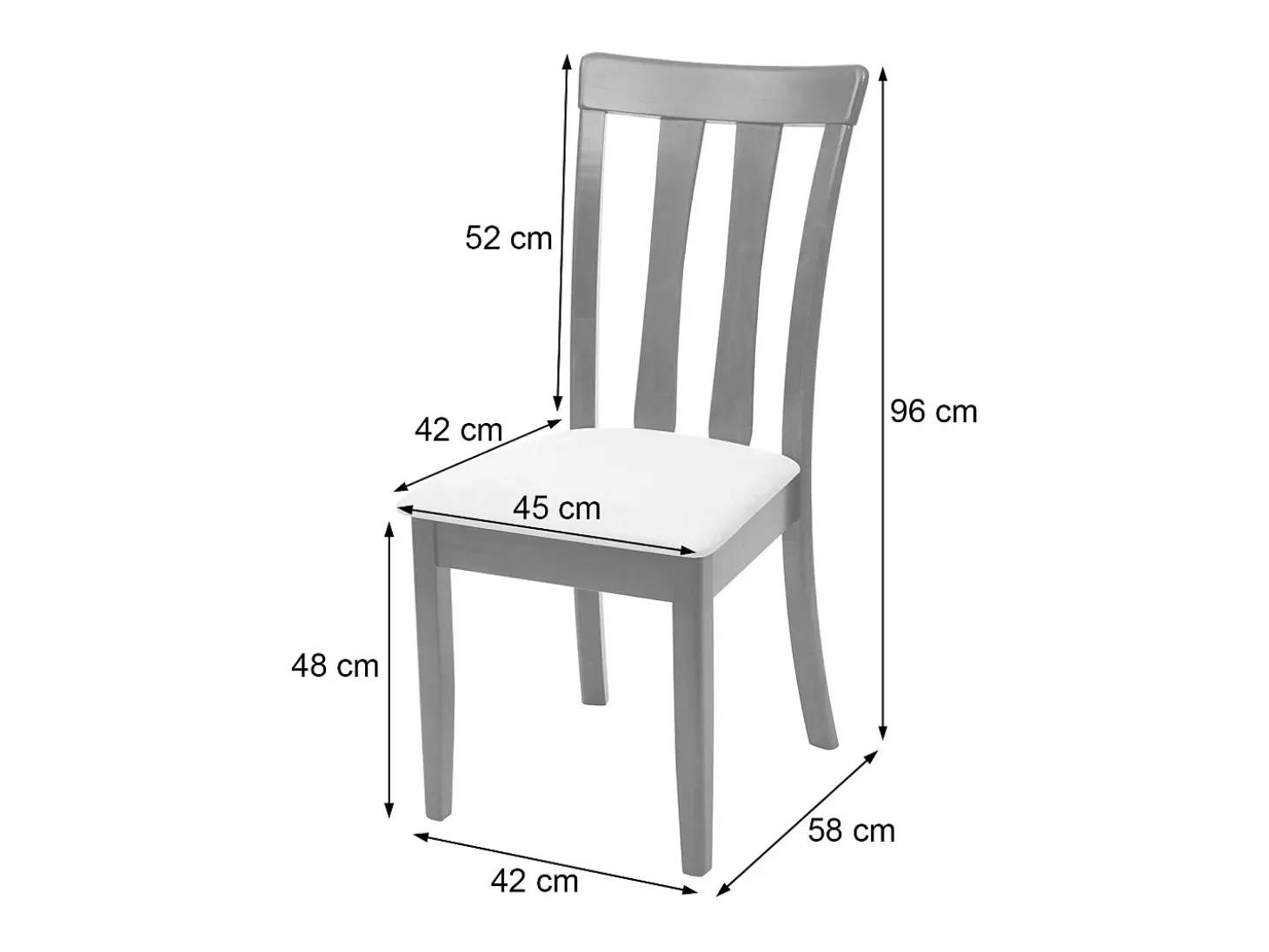 Silla de comedor MCW-G46 (juego de 2), estructura en color natural, beige