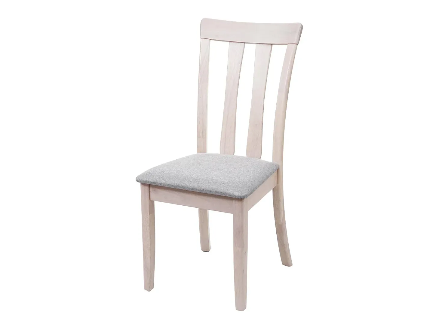 Silla de comedor MCW-G46 (juego de 6), estructura clara, gris