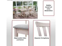 Silla de comedor MCW-G46 (juego de 2), estructura color natural, naranja