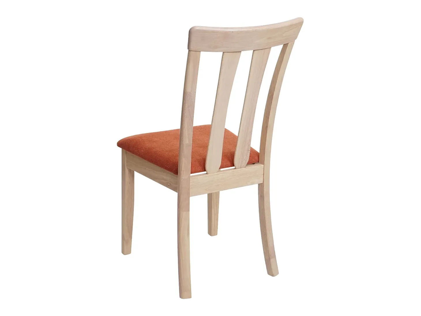 Silla de comedor MCW-G46 (juego de 2), estructura color natural, naranja