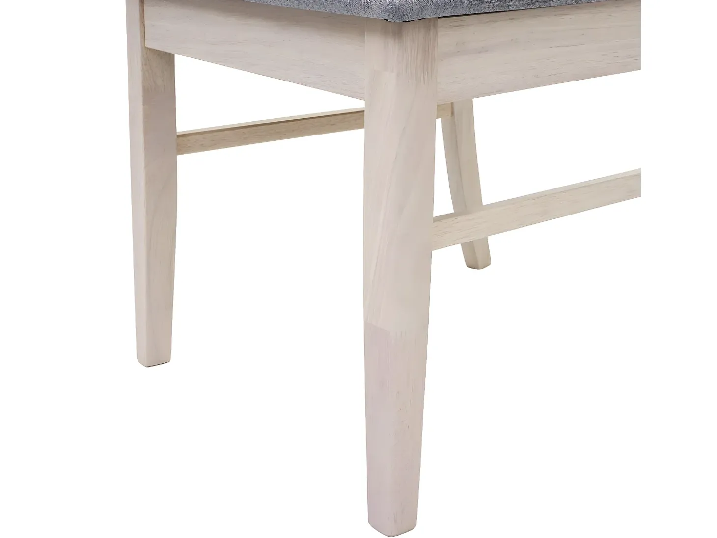 Silla de comedor MCW-G47 (juego de 2), estructura ligera, gris