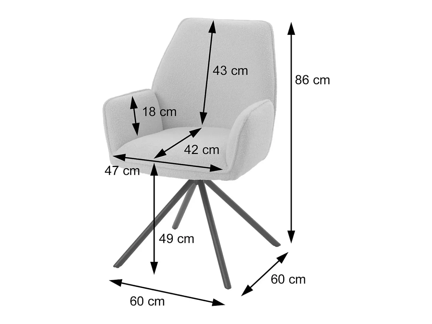 Silla de comedor MCW-G67 (juego de 6), verde