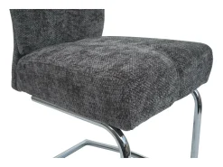 Silla de comedor MCW-G56 (juego de 6), gris oscuro