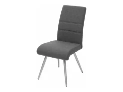 Silla de comedor MCW-G55 (set de 2), gris-marrón