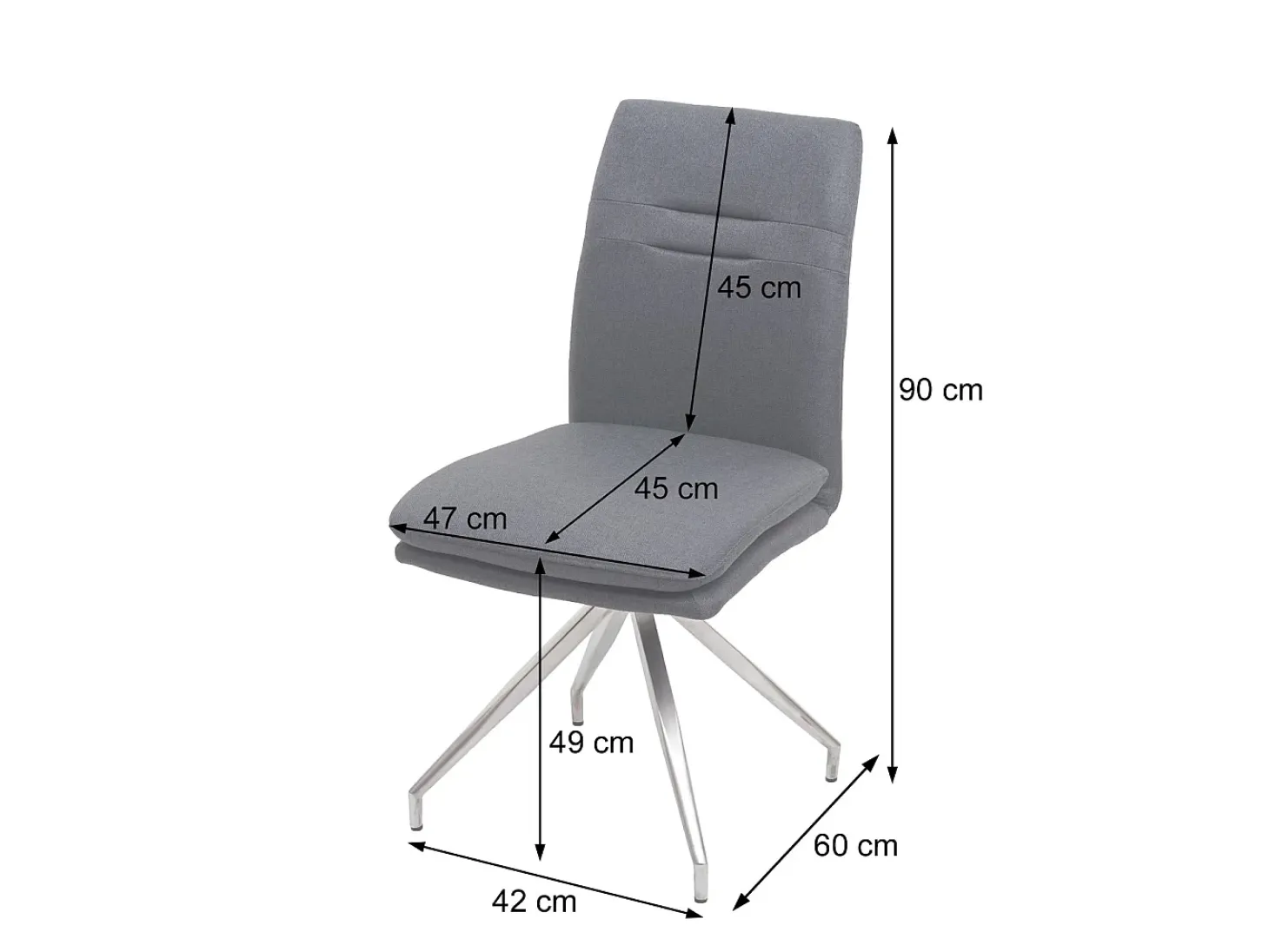 Silla de comedor MCW-H70, marrón