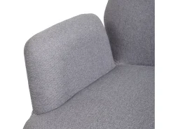 Silla de comedor MCW-H71 (juego de 6) giratoria, gris claro