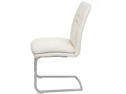 Silla de comedor MCW-H70 (juego de 6), crema-beige