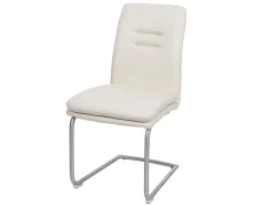 Silla de comedor MCW-H70 (set de 2), crema-beige