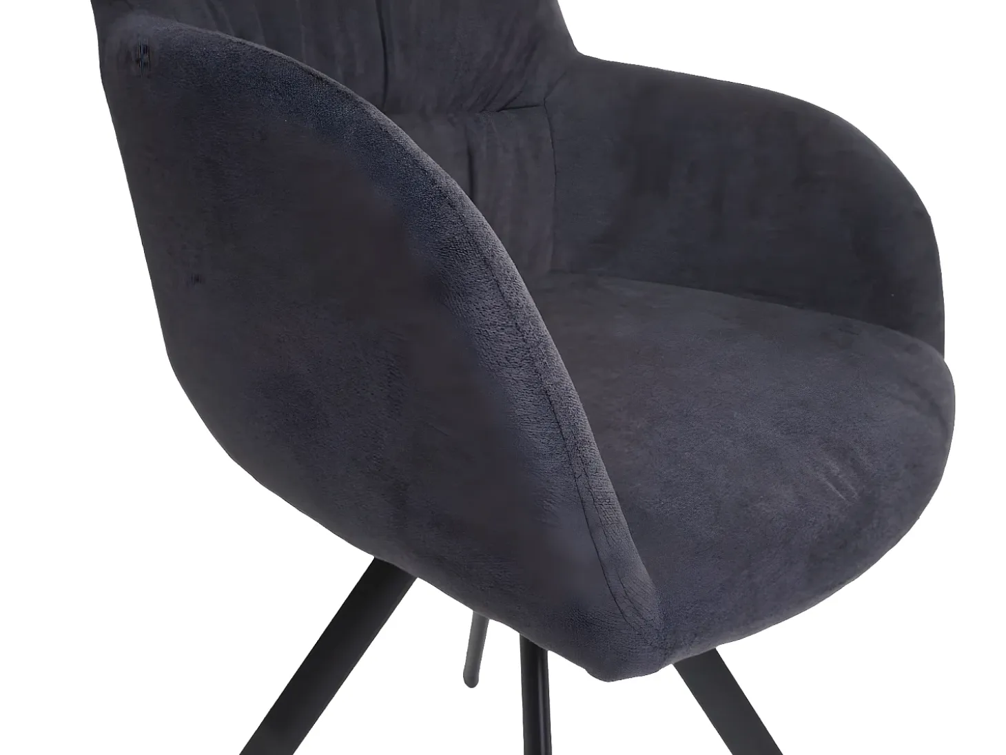 Silla de comedor MCW-J69 (juego de 6), antracita