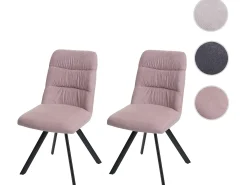 Silla de comedor MCW-J69 (set de 2), rosa