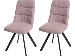 Silla de comedor MCW-J69 (set de 2), rosa