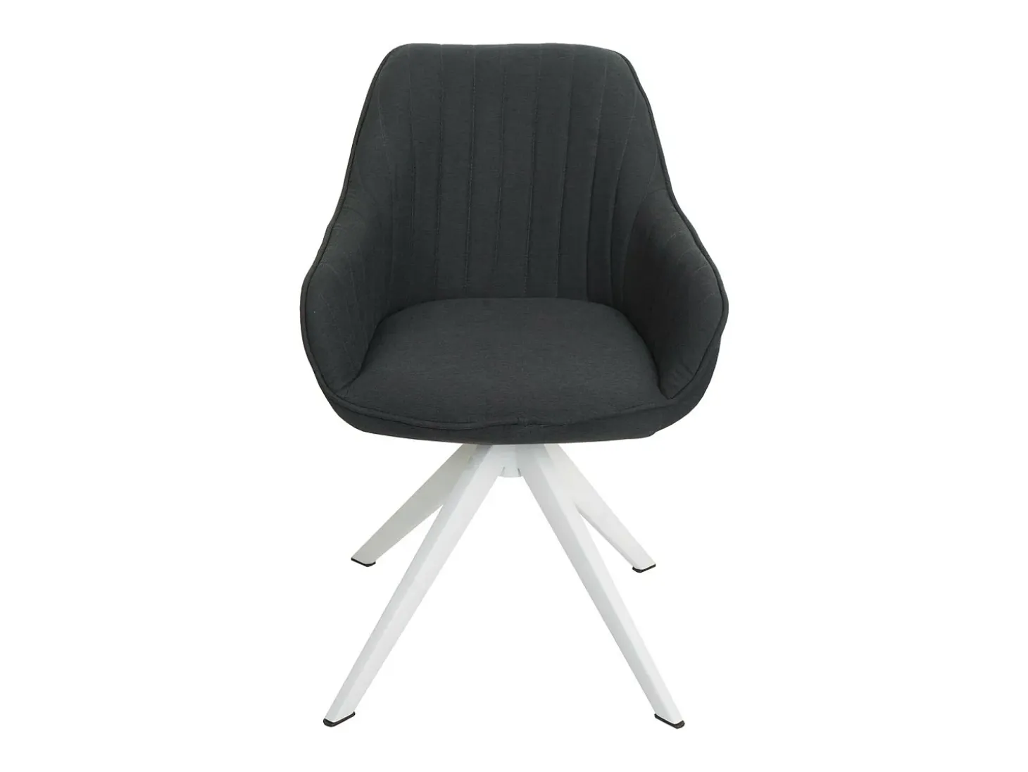 Silla de comedor MCW-K27, gris oscuro