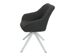 Silla de comedor MCW-K27, gris oscuro