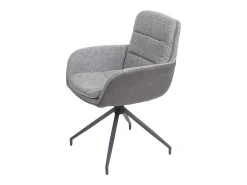 Silla de comedor MCW-K32, gris-gris oscuro