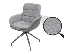 Silla de comedor MCW-K32, gris-gris oscuro