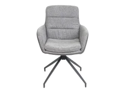 Silla de comedor MCW-K32, gris-gris oscuro