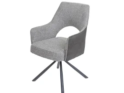 Silla de comedor MCW-K3, gris-gris oscuro