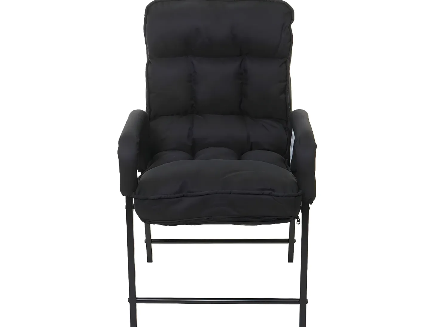 Silla de comedor MCW-K40, tela/textil negro
